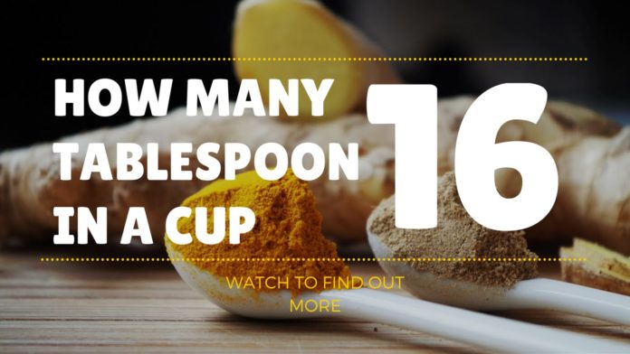 how many tablespoons in a cup chart