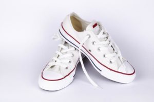 clean white converse